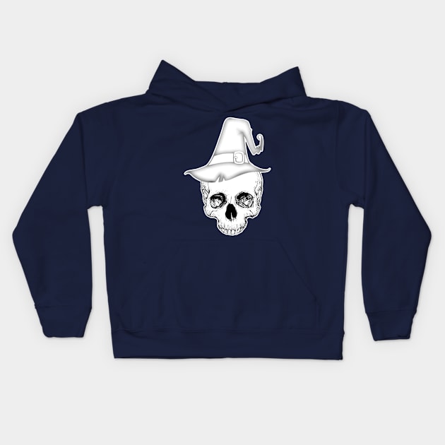 Witch Skull Kids Hoodie by Moon._.in._.Pisces